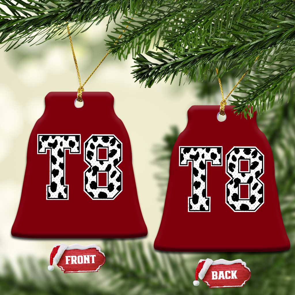 T8 Jersey Number Ceramic Ornament Y2k Leopard Number Concert Inspired Outfit Varsity Sports - Wonder Print Shop