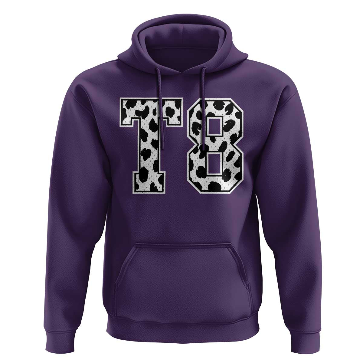 T8 Jersey Number Hoodie Y2k Leopard Number Concert Inspired Outfit Varsity Sports - Wonder Print Shop