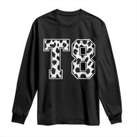 T8 Jersey Number Long Sleeve Shirt Y2k Leopard Number Concert Inspired Outfit Varsity Sports - Wonder Print Shop