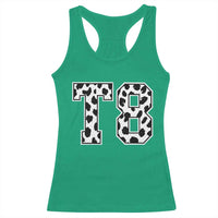 T8 Jersey Number Racerback Tank Top Y2k Leopard Number Concert Inspired Outfit Varsity Sports - Wonder Print Shop