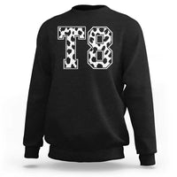 T8 Jersey Number Sweatshirt Y2k Leopard Number Concert Inspired Outfit Varsity Sports - Wonder Print Shop