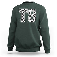 T8 Jersey Number Sweatshirt Y2k Leopard Number Concert Inspired Outfit Varsity Sports - Wonder Print Shop