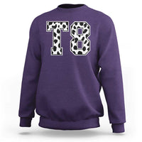 T8 Jersey Number Sweatshirt Y2k Leopard Number Concert Inspired Outfit Varsity Sports - Wonder Print Shop