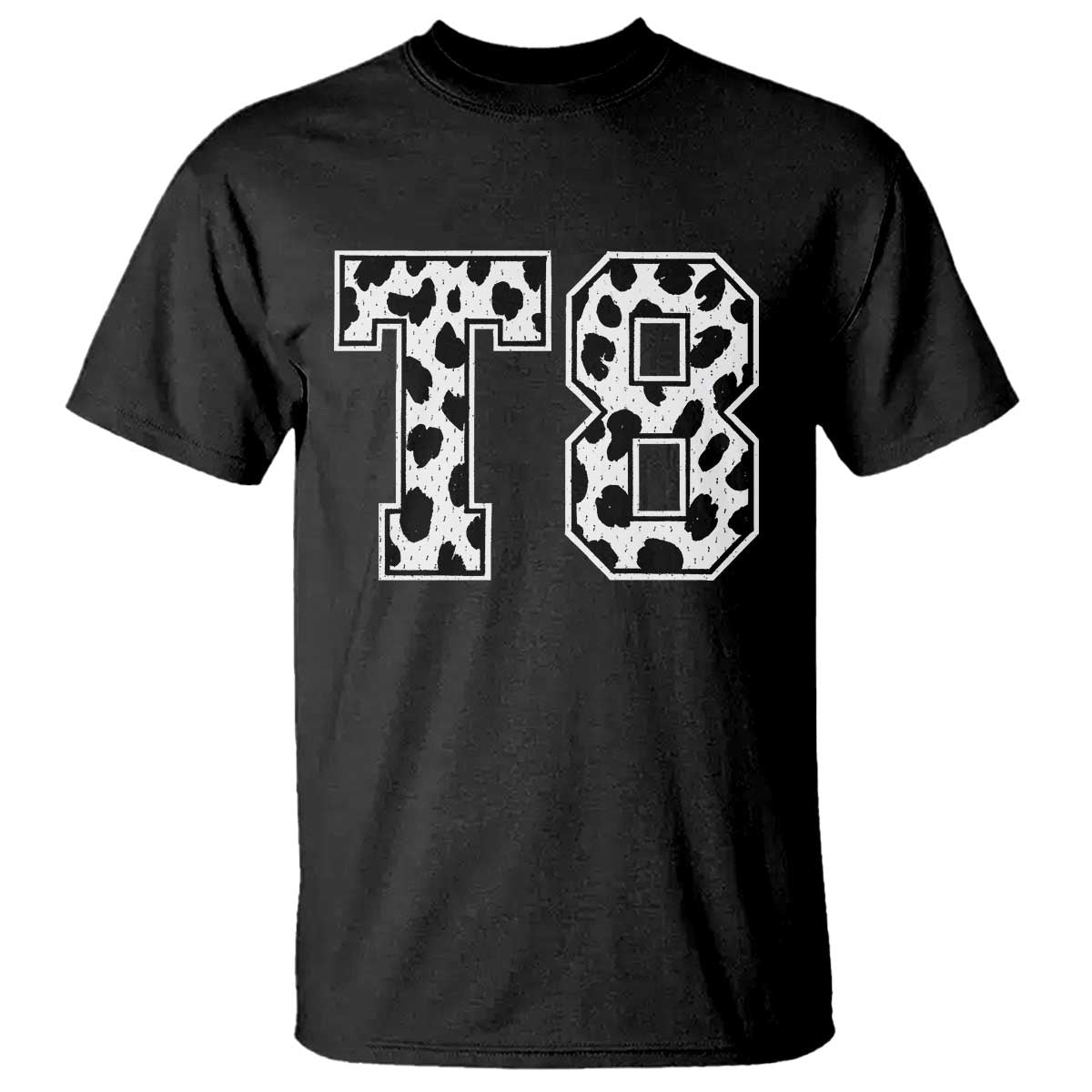 T8 Jersey Number T Shirt Y2k Leopard Number Concert Inspired Outfit Varsity Sports - Wonder Print Shop