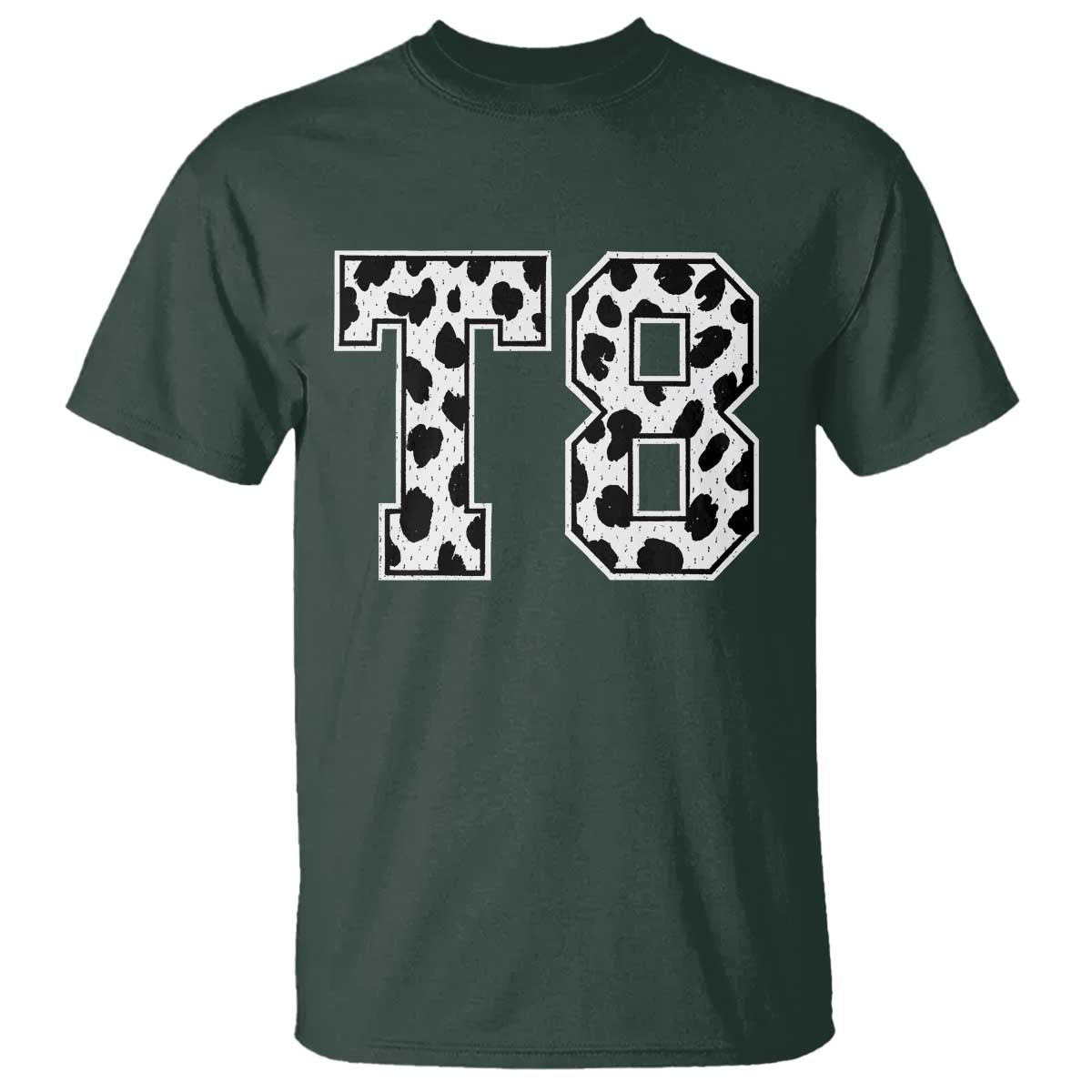 T8 Jersey Number T Shirt Y2k Leopard Number Concert Inspired Outfit Varsity Sports - Wonder Print Shop