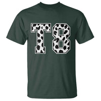T8 Jersey Number T Shirt Y2k Leopard Number Concert Inspired Outfit Varsity Sports - Wonder Print Shop