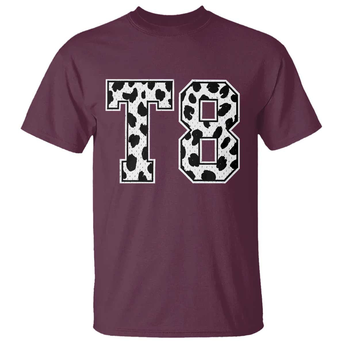 T8 Jersey Number T Shirt Y2k Leopard Number Concert Inspired Outfit Varsity Sports - Wonder Print Shop