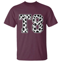 T8 Jersey Number T Shirt Y2k Leopard Number Concert Inspired Outfit Varsity Sports - Wonder Print Shop