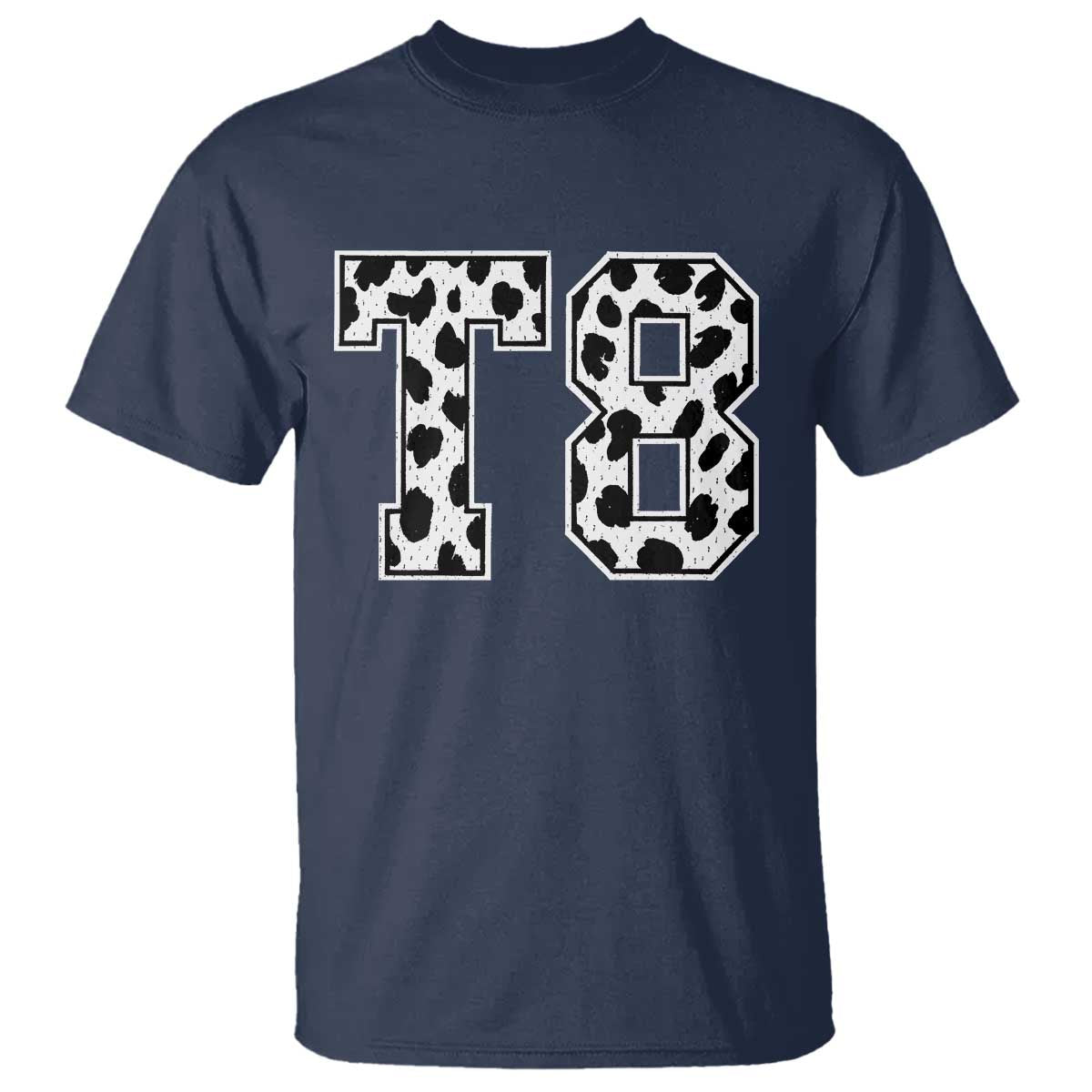 T8 Jersey Number T Shirt Y2k Leopard Number Concert Inspired Outfit Varsity Sports - Wonder Print Shop