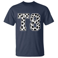 T8 Jersey Number T Shirt Y2k Leopard Number Concert Inspired Outfit Varsity Sports - Wonder Print Shop