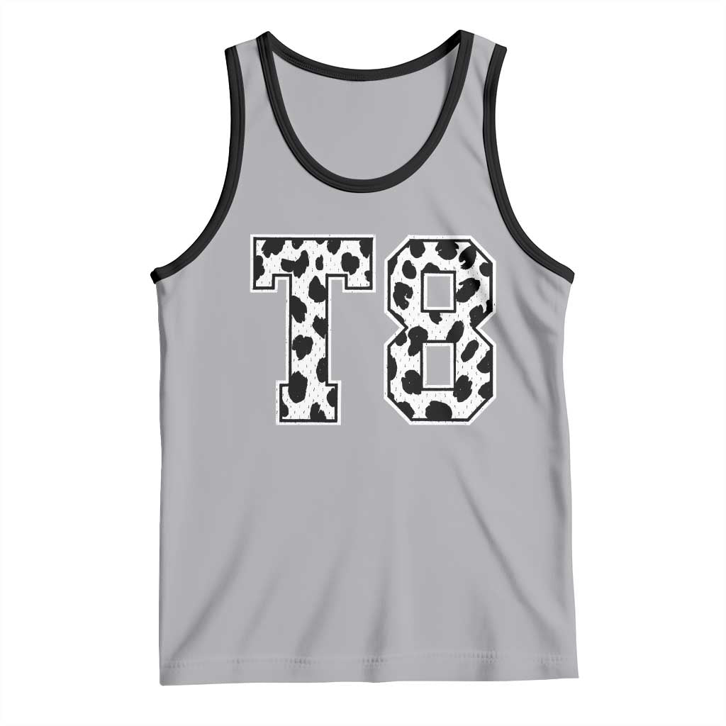 T8 Jersey Number Tank Top Y2k Leopard Number Concert Inspired Outfit Varsity Sports - Wonder Print Shop