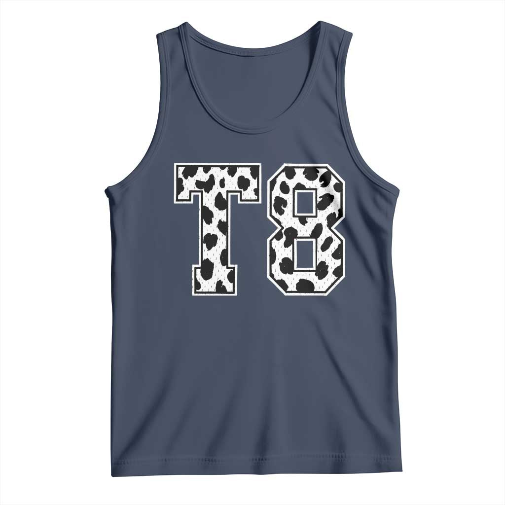 T8 Jersey Number Tank Top Y2k Leopard Number Concert Inspired Outfit Varsity Sports - Wonder Print Shop