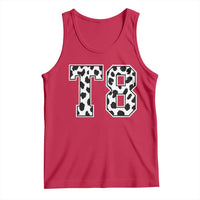 T8 Jersey Number Tank Top Y2k Leopard Number Concert Inspired Outfit Varsity Sports - Wonder Print Shop