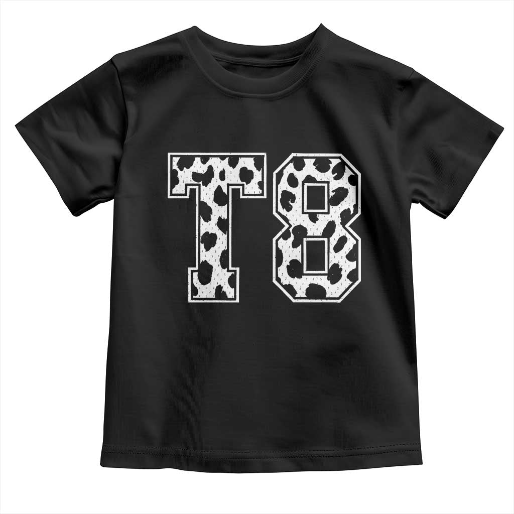 T8 Jersey Number Toddler T Shirt Y2k Leopard Number Concert Inspired Outfit Varsity Sports - Wonder Print Shop