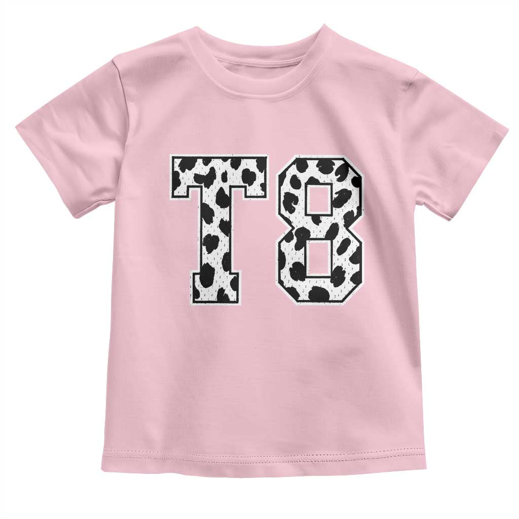 T8 Jersey Number Toddler T Shirt Y2k Leopard Number Concert Inspired Outfit Varsity Sports - Wonder Print Shop