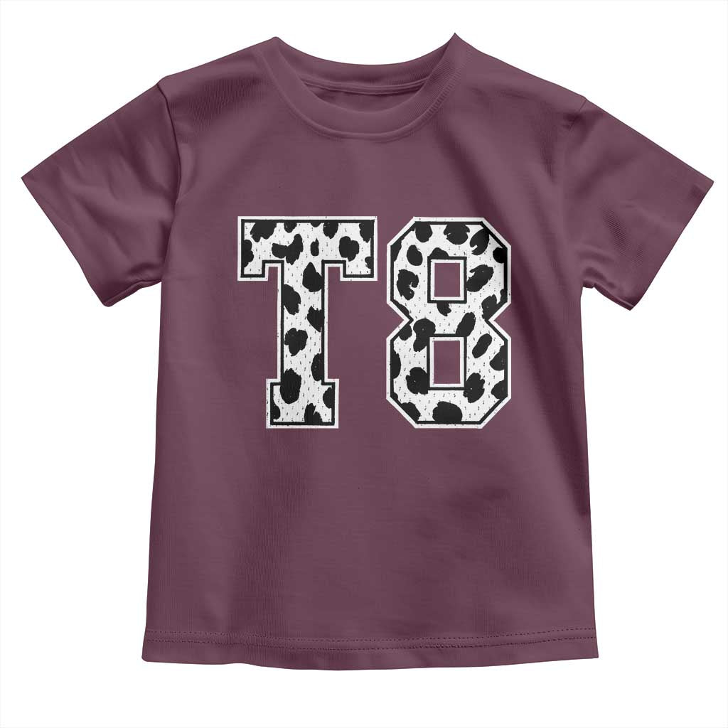 T8 Jersey Number Toddler T Shirt Y2k Leopard Number Concert Inspired Outfit Varsity Sports - Wonder Print Shop