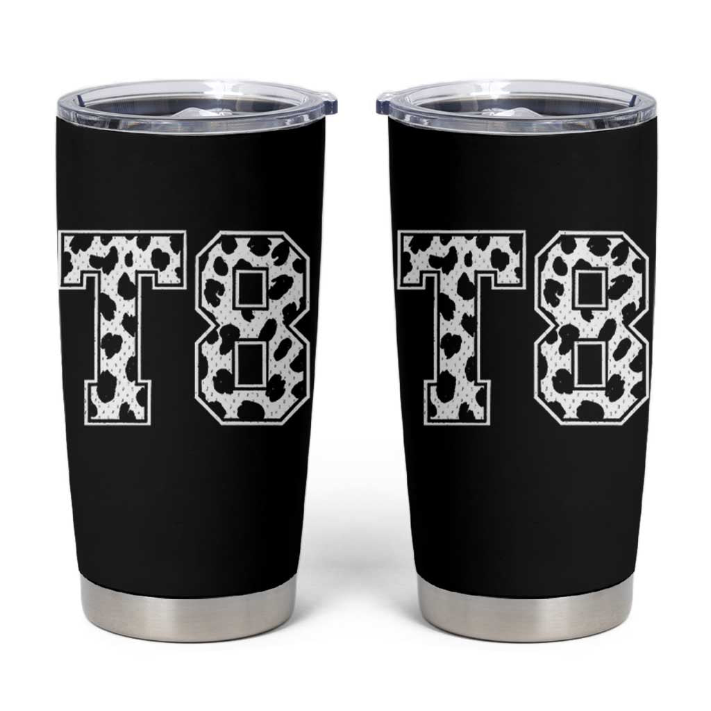 T8 Jersey Number Tumbler Cup Y2k Leopard Number Concert Inspired Outfit Varsity Sports - Wonder Print Shop
