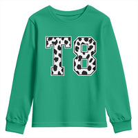 T8 Jersey Number Youth Sweatshirt Y2k Leopard Number Concert Inspired Outfit Varsity Sports - Wonder Print Shop