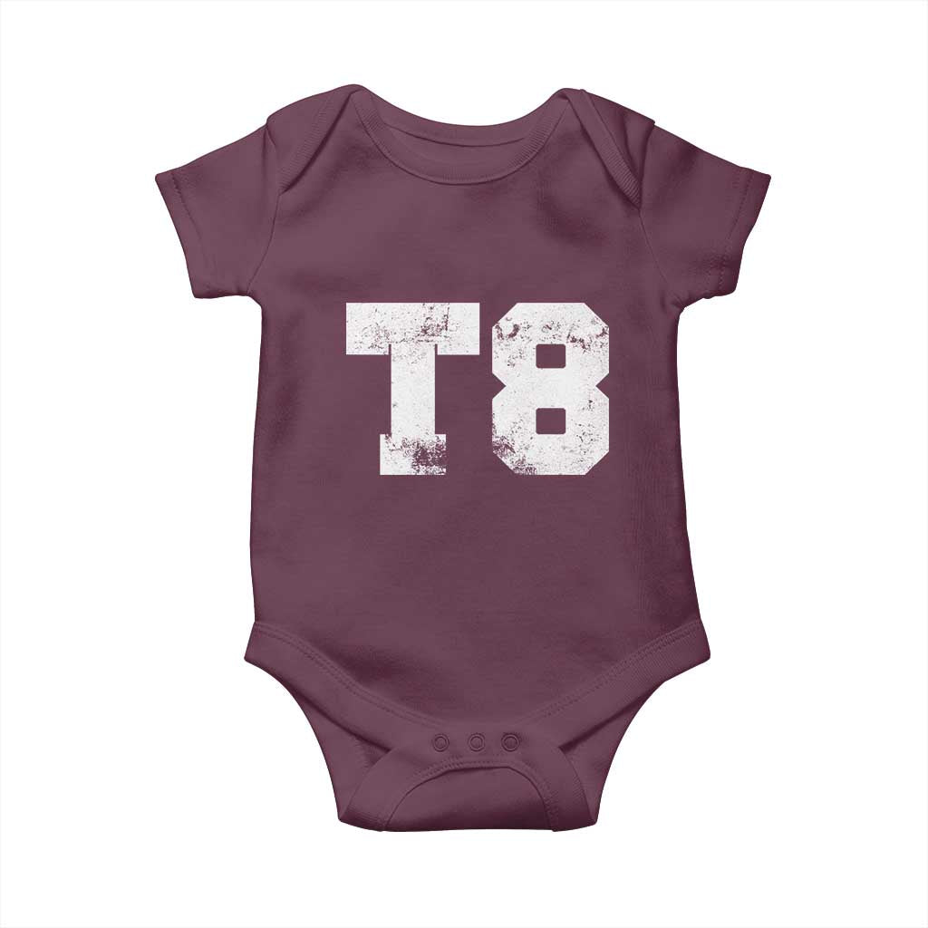 T8 Jersey Baby Onesie Concert Inspired Outfit Varsity Sports - Wonder Print Shop