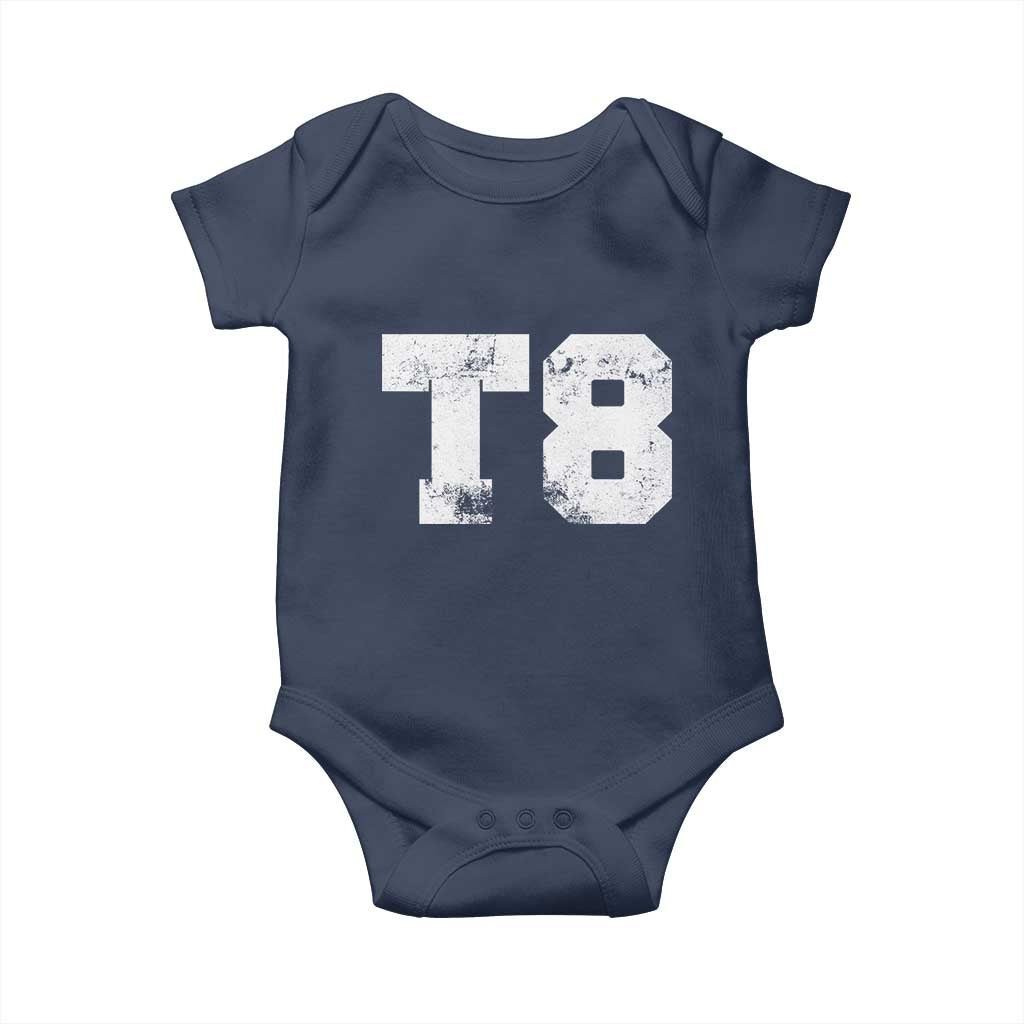 T8 Jersey Baby Onesie Concert Inspired Outfit Varsity Sports - Wonder Print Shop