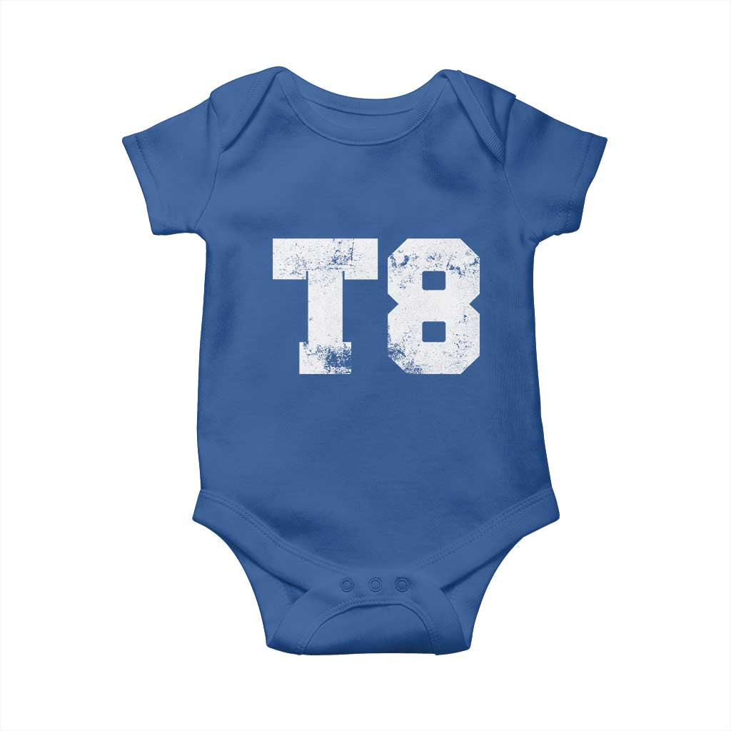 T8 Jersey Baby Onesie Concert Inspired Outfit Varsity Sports - Wonder Print Shop