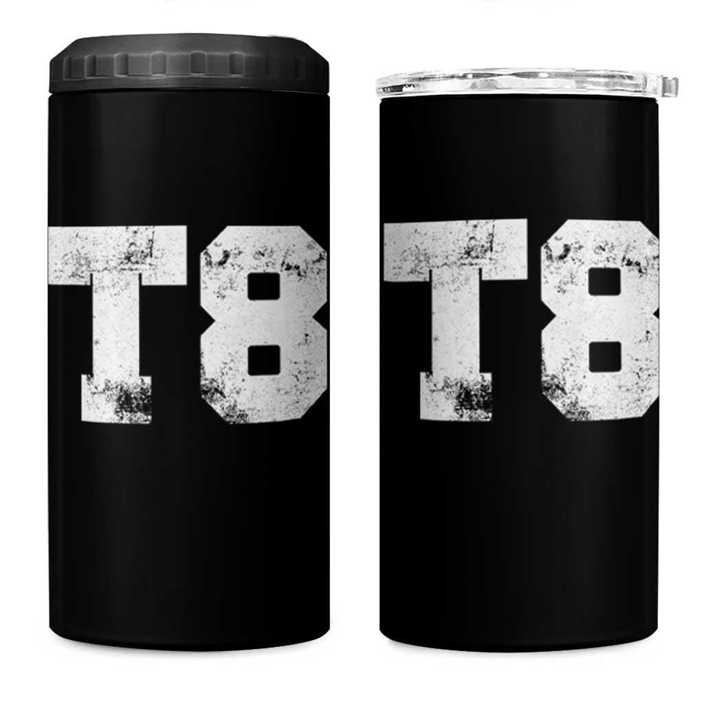 T8 Jersey 4 in 1 Can Cooler Tumbler Concert Inspired Outfit Varsity Sports - Wonder Print Shop