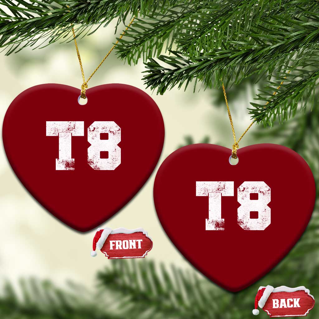 T8 Jersey Ceramic Ornament Concert Inspired Outfit Varsity Sports - Wonder Print Shop