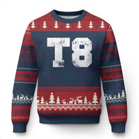 T8 Jersey Ugly Christmas Sweater Concert Inspired Outfit Varsity Sports - Wonder Print Shop