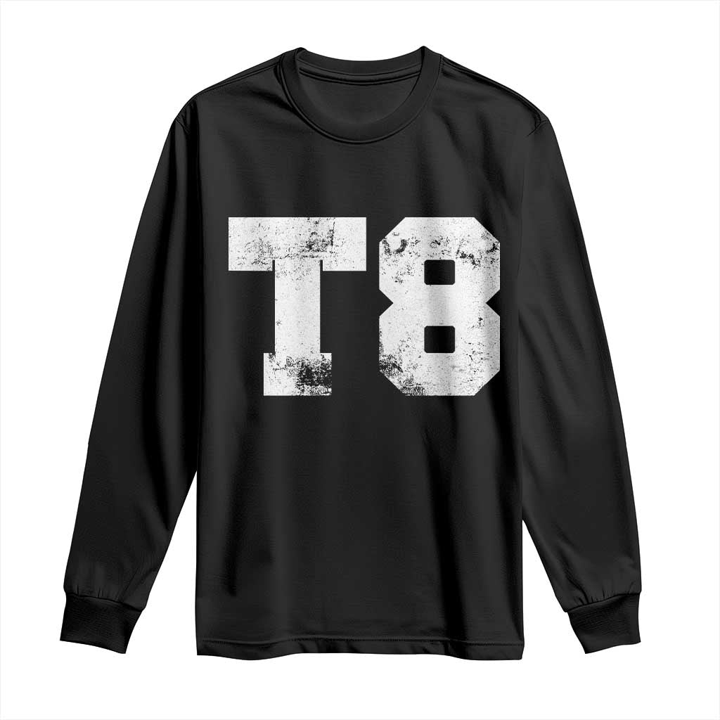 T8 Jersey Long Sleeve Shirt Concert Inspired Outfit Varsity Sports - Wonder Print Shop