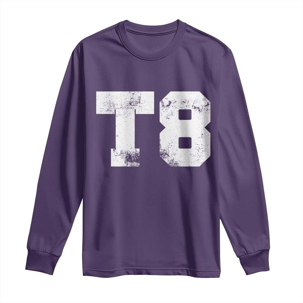 T8 Jersey Long Sleeve Shirt Concert Inspired Outfit Varsity Sports - Wonder Print Shop