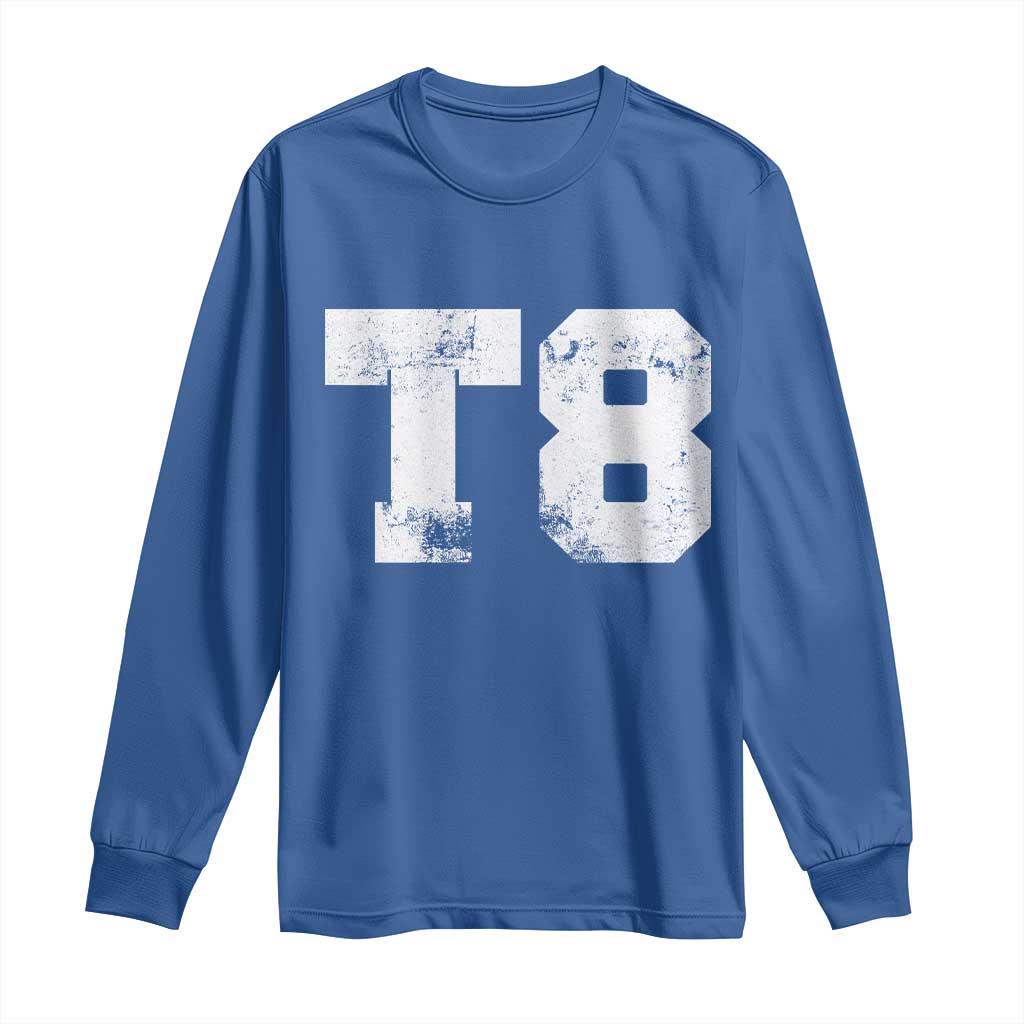 T8 Jersey Long Sleeve Shirt Concert Inspired Outfit Varsity Sports - Wonder Print Shop