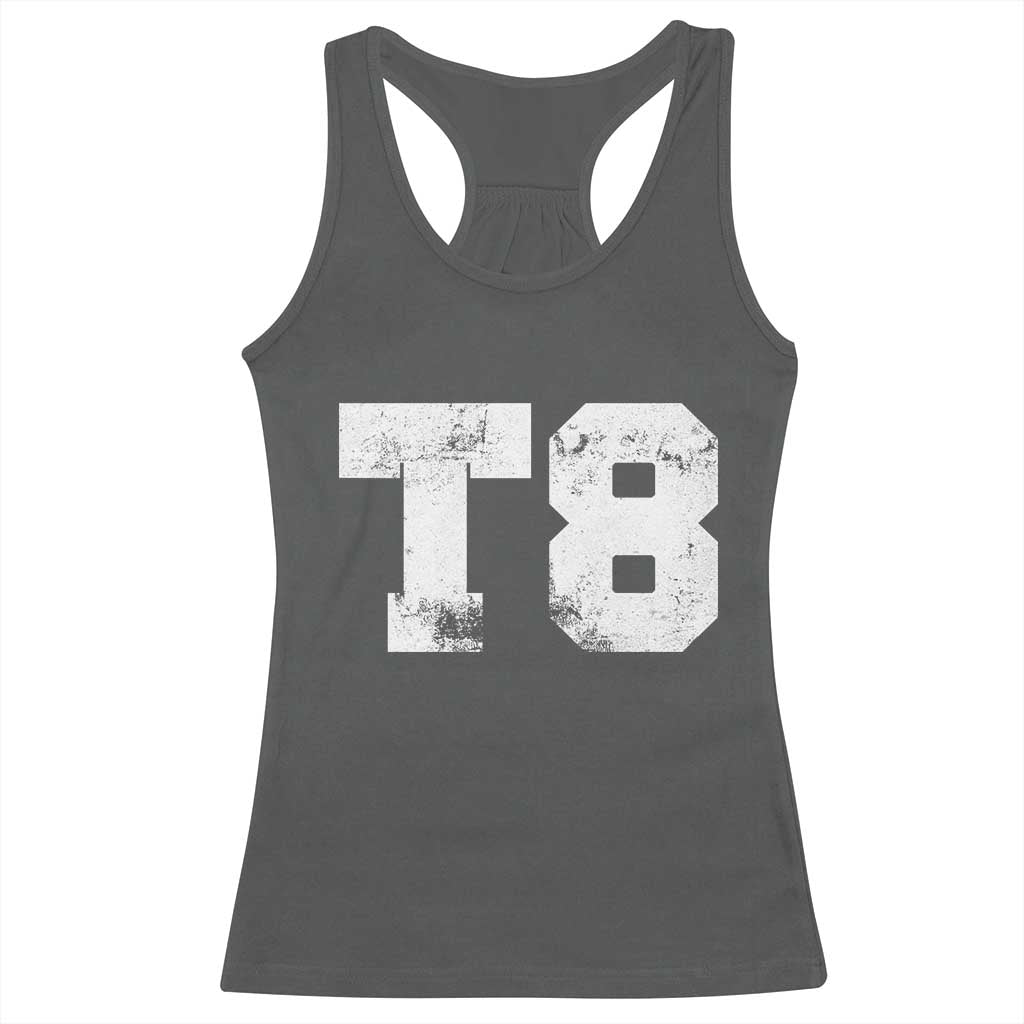 T8 Jersey Racerback Tank Top Concert Inspired Outfit Varsity Sports - Wonder Print Shop