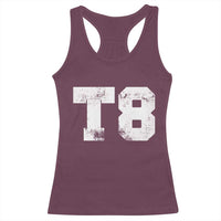 T8 Jersey Racerback Tank Top Concert Inspired Outfit Varsity Sports - Wonder Print Shop