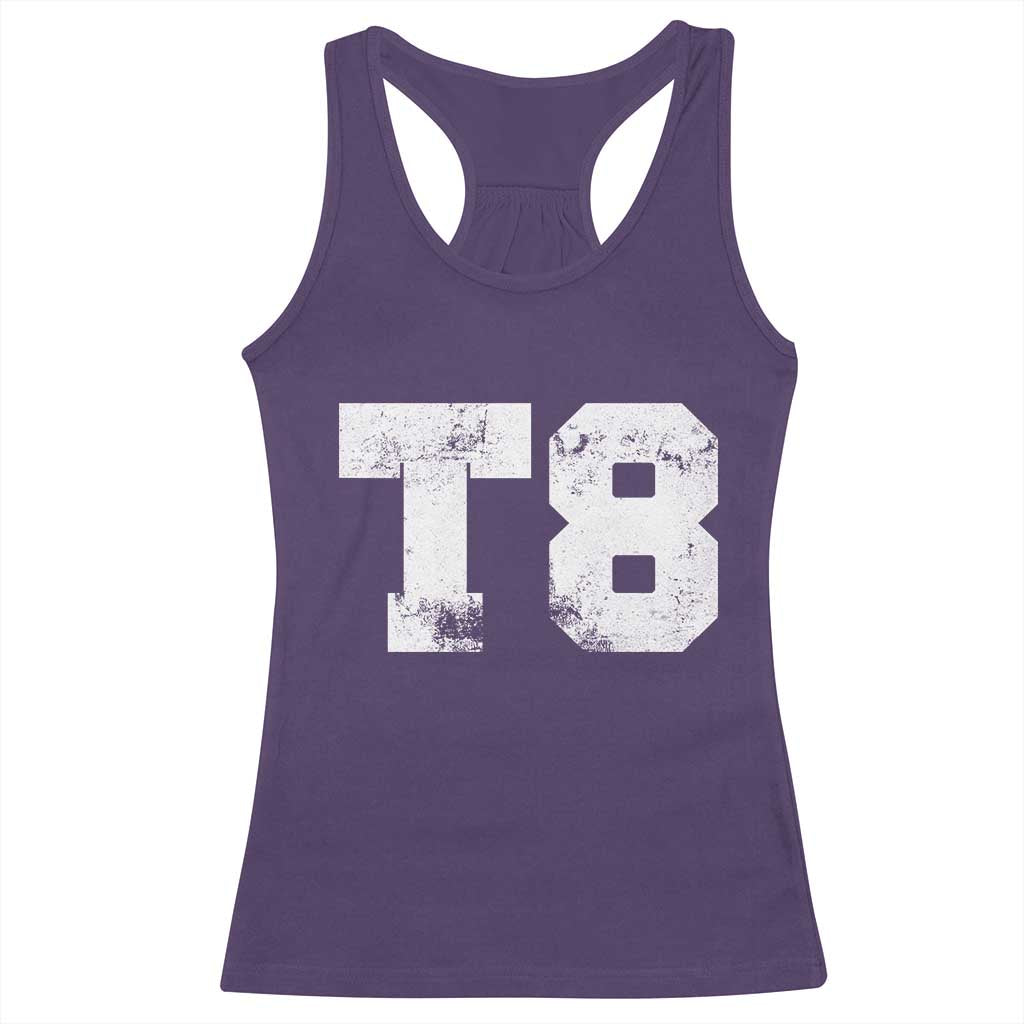 T8 Jersey Racerback Tank Top Concert Inspired Outfit Varsity Sports - Wonder Print Shop