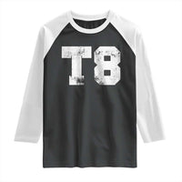 T8 Jersey Raglan Shirt Concert Inspired Outfit Varsity Sports - Wonder Print Shop