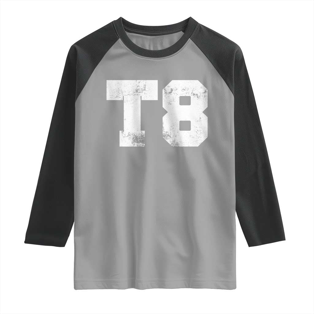 T8 Jersey Raglan Shirt Concert Inspired Outfit Varsity Sports - Wonder Print Shop