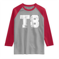 T8 Jersey Raglan Shirt Concert Inspired Outfit Varsity Sports - Wonder Print Shop