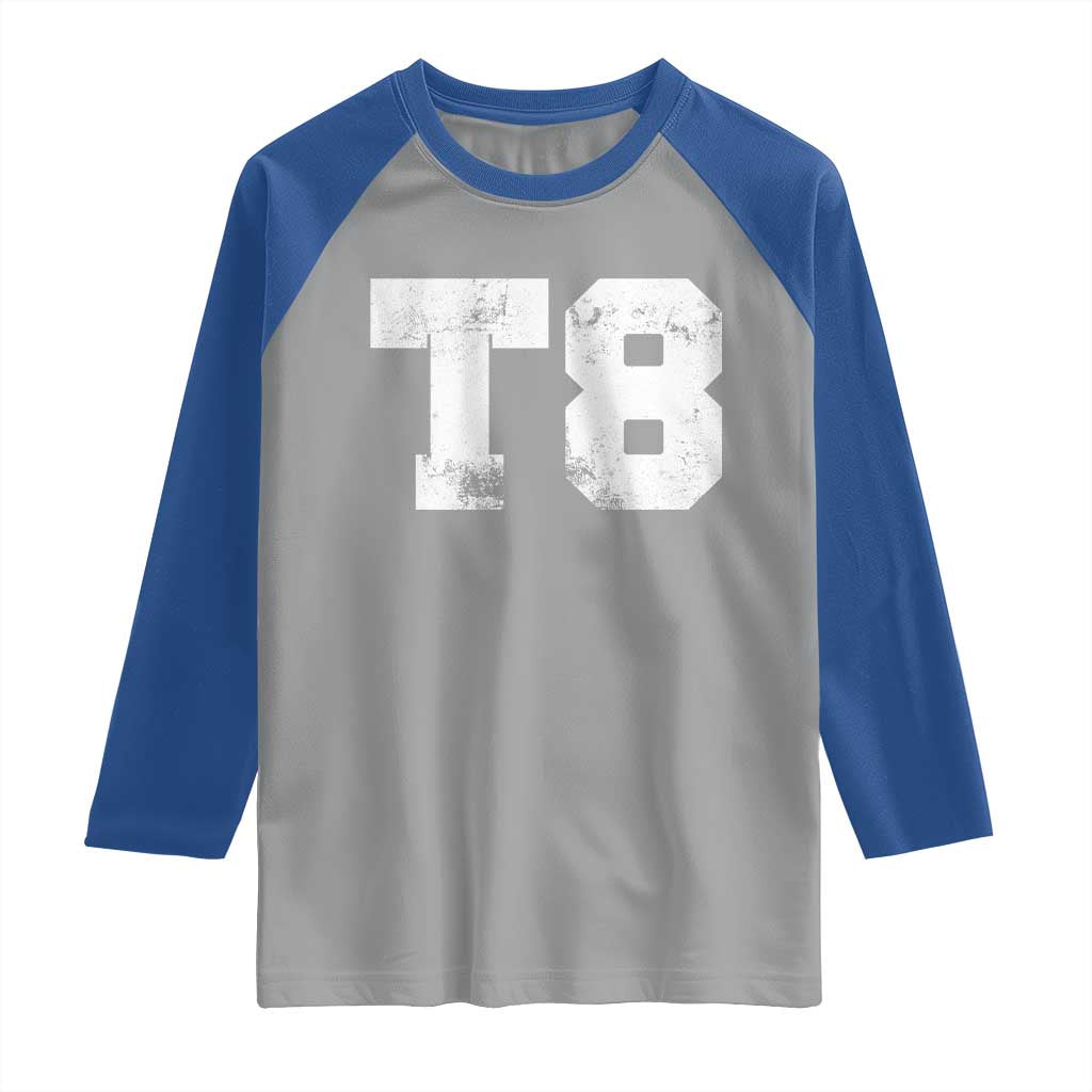 T8 Jersey Raglan Shirt Concert Inspired Outfit Varsity Sports - Wonder Print Shop