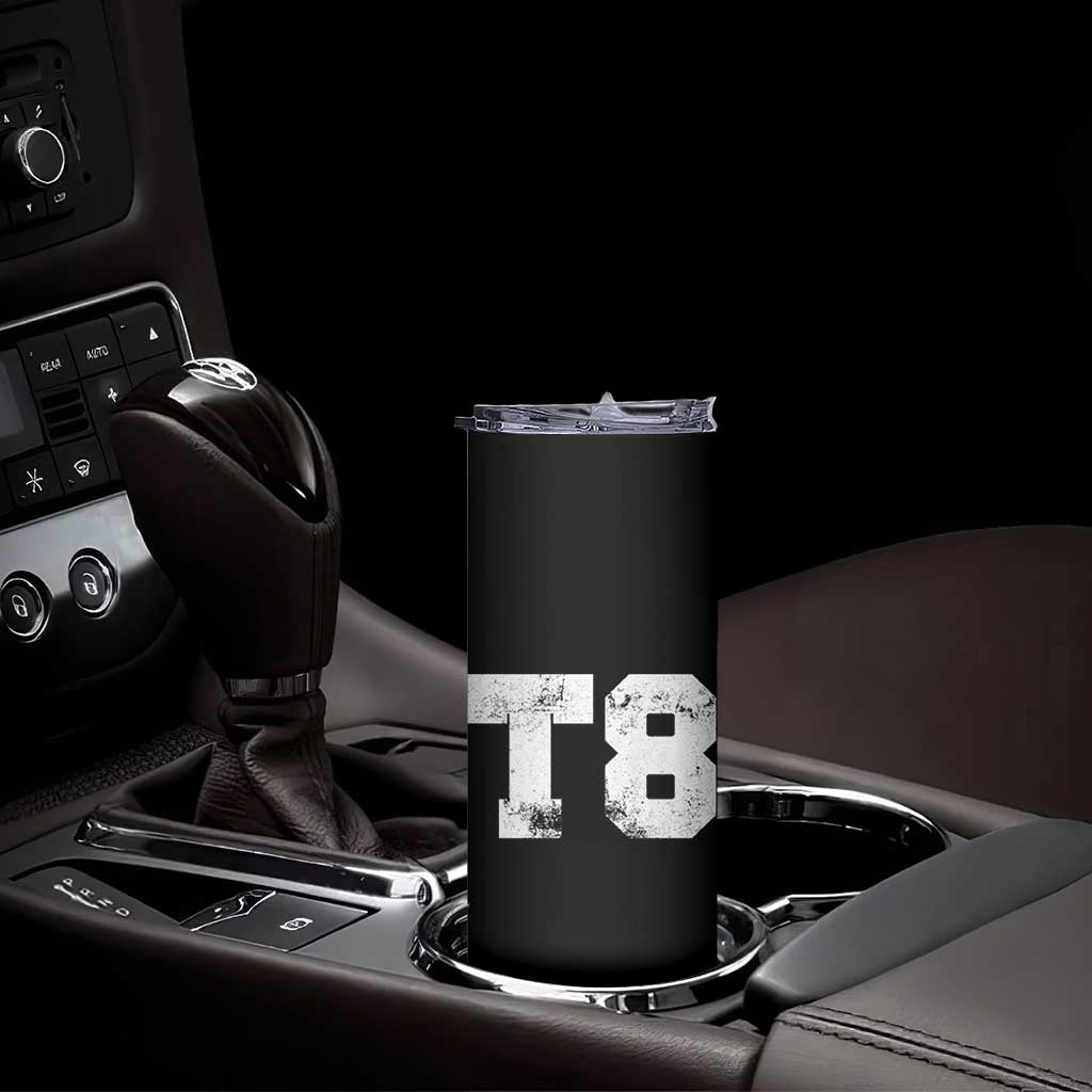 T8 Jersey Skinny Tumbler Concert Inspired Outfit Varsity Sports - Wonder Print Shop