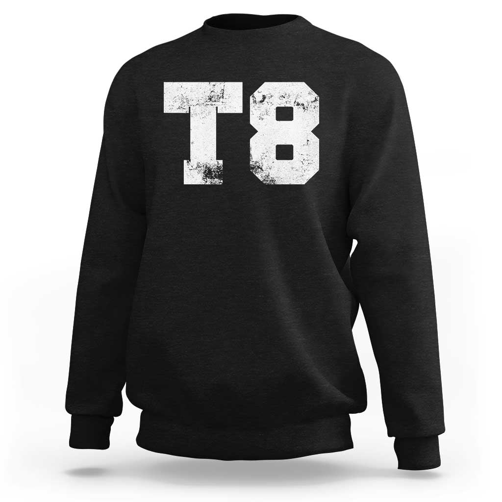 T8 Jersey Sweatshirt Concert Inspired Outfit Varsity Sports - Wonder Print Shop