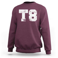 T8 Jersey Sweatshirt Concert Inspired Outfit Varsity Sports - Wonder Print Shop