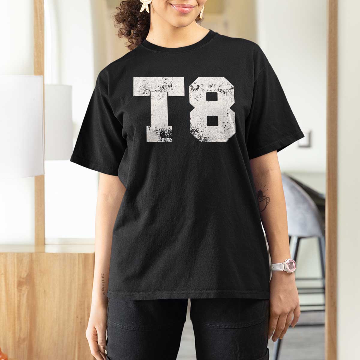 T8 Jersey T Shirt For Women Concert Inspired Outfit Varsity Sports - Wonder Print Shop