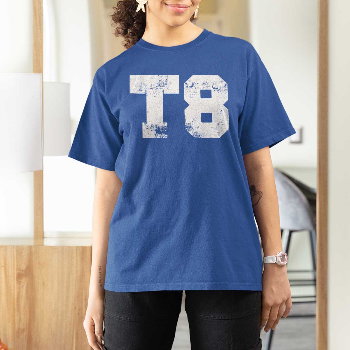T8 Jersey T Shirt For Women Concert Inspired Outfit Varsity Sports - Wonder Print Shop