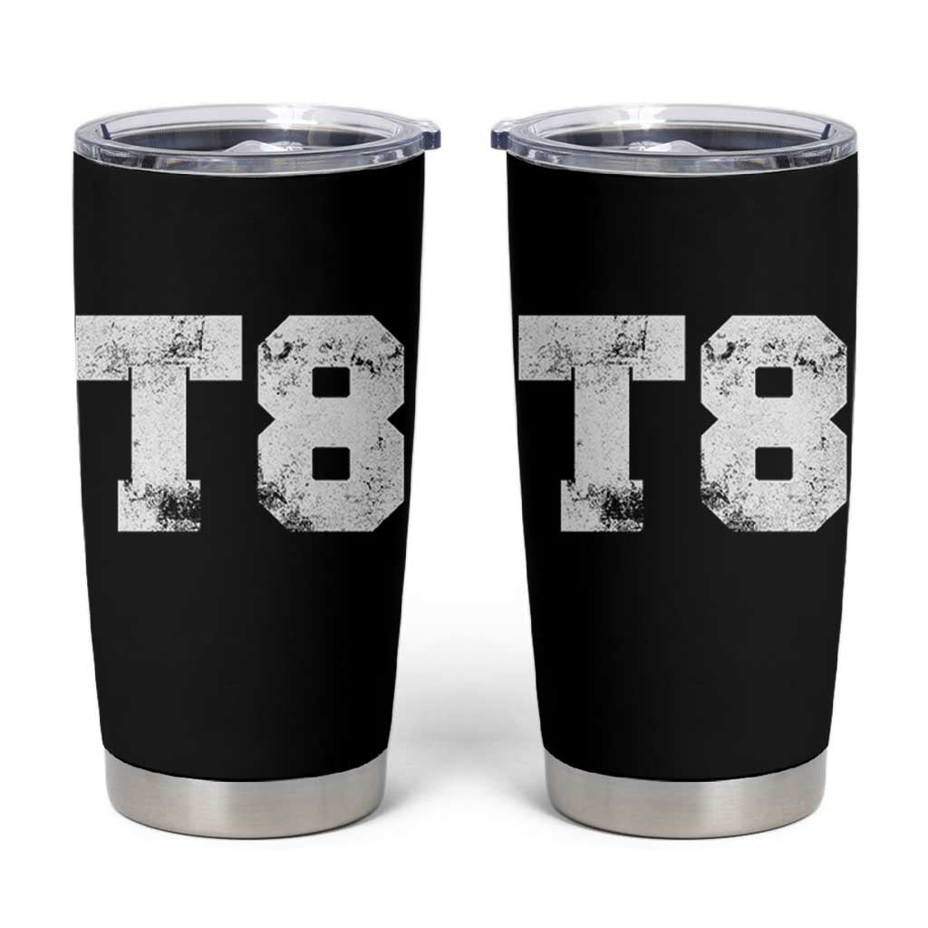 T8 Jersey Tumbler Cup Concert Inspired Outfit Varsity Sports - Wonder Print Shop