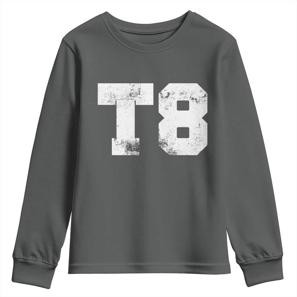 T8 Jersey Youth Sweatshirt Concert Inspired Outfit Varsity Sports - Wonder Print Shop