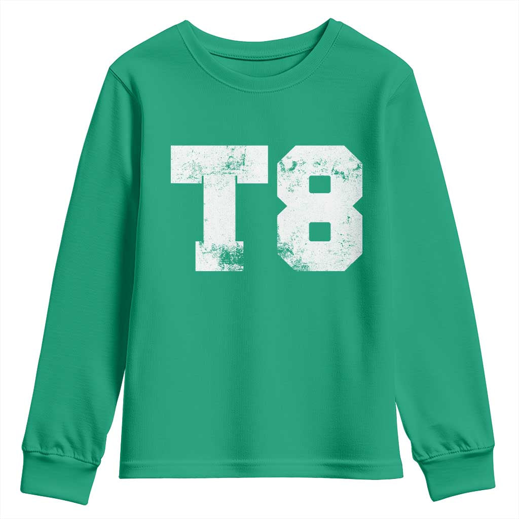 T8 Jersey Youth Sweatshirt Concert Inspired Outfit Varsity Sports - Wonder Print Shop