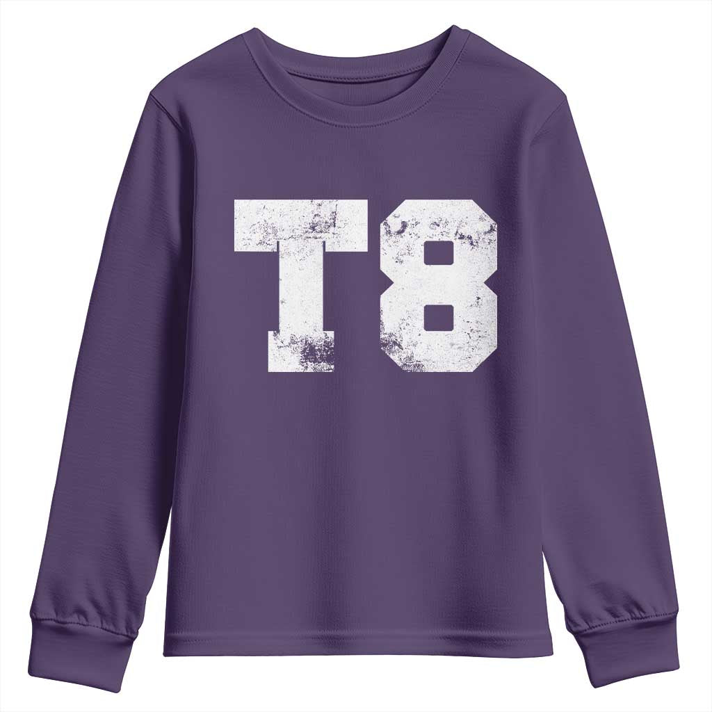 T8 Jersey Youth Sweatshirt Concert Inspired Outfit Varsity Sports - Wonder Print Shop