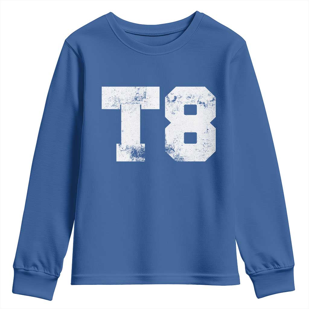 T8 Jersey Youth Sweatshirt Concert Inspired Outfit Varsity Sports - Wonder Print Shop