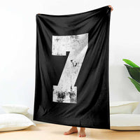 Number 7 Throw Blanket Matching 67 Meme 7th Birthday 7 Years - Wonder Print Shop