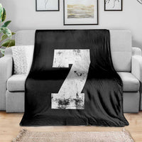 Number 7 Throw Blanket Matching 67 Meme 7th Birthday 7 Years - Wonder Print Shop